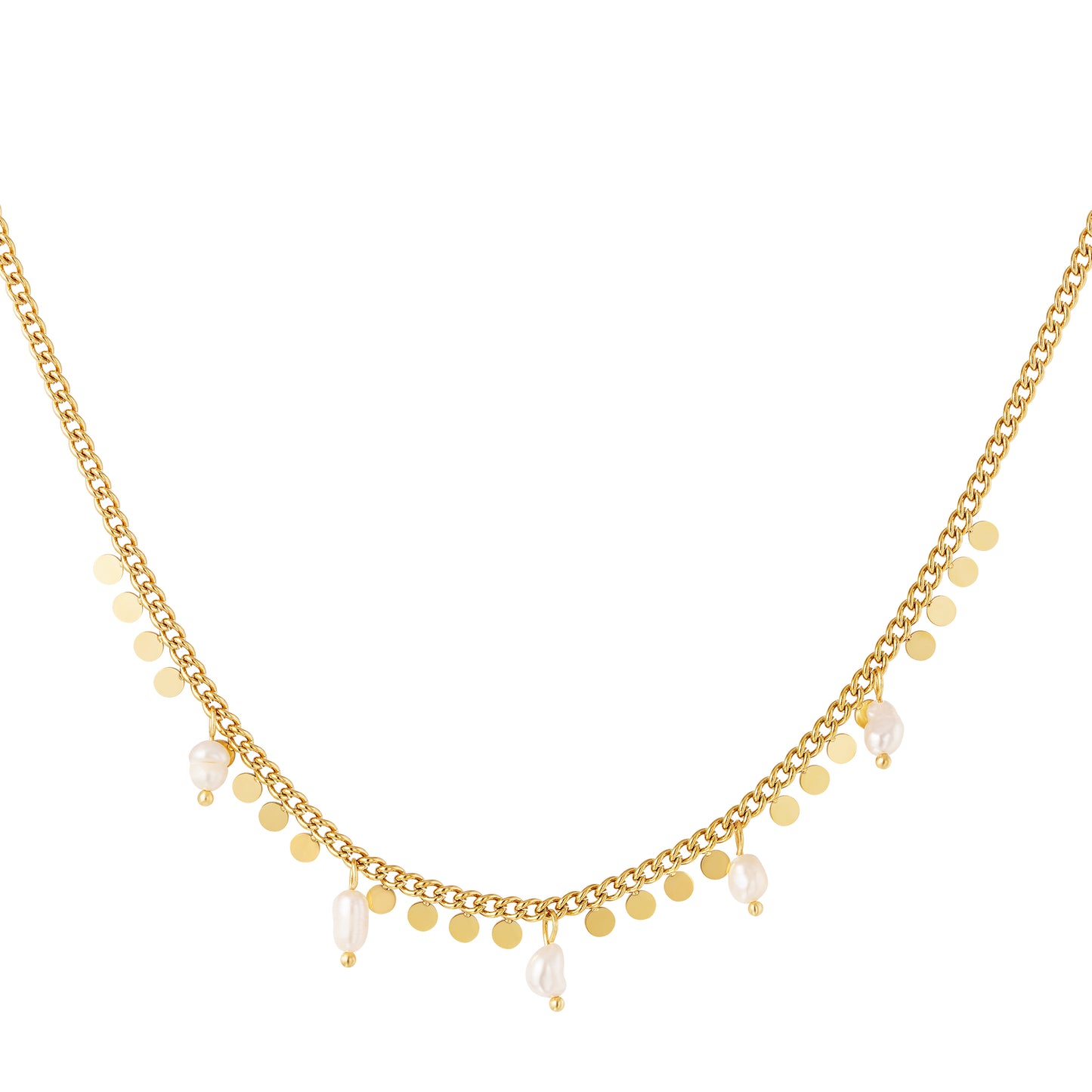 Gypsy pearl necklace