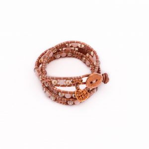 Metalpink, bracelet, wikkelarmband, wrapbracelet, pink, roze, leder, leather, handmade, hartje