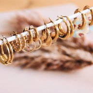 RVS breed creool 16mm - goud